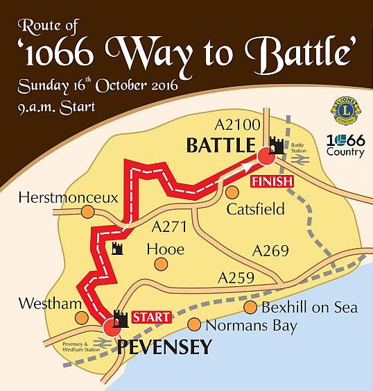 1066 Way to Battle Map